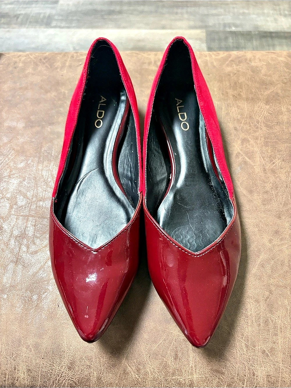 ALDO Pointed-Toe Heels in Red US 7